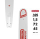 GUIDE DE TRONÇONNEUSE OREGON 188VXLGK041 VERSACUT 45 CM