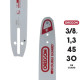 Guide chaine pour tronçonneuse 120SDEA095 - 30CM