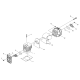 Joint d'échappement pour débrousailleuse Echo - Shindaiwa V104002040