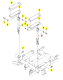 AXE D ACCOUDOIRS GAUCHE ISEKI 0675-880-400-0