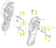 Levier/Fourchette de BV/L ISEKI 1157-229-310-00
