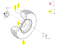Roue Av Gazon G 15X7JA Iseki 1510-417-310-10