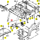 Moteur d'essuie-glace AV Iseki 1673-666-510-10