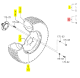 Roue Av Gazon D 7JAX15 Iseki 1658-437-220-20