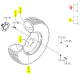Roue Av Gazon G 7JAX15 Iseki 1658-437-200-20