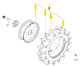Roue Arrière 8x16-4 D Iseki 1738-317-220-10