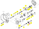 Entretoise Iseki 1719-227-003-00