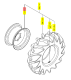 Jante Avant Agraire 16XW8 Iseki 1748-437-270-00