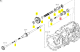 Arbre Double 12/19 Dents Iseki 1772-219-009-00