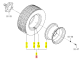ROUE AR GAZON 22X8,50-12 D ISEKI 1774-437-220-10