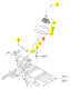 Levier de PTO Iseki 1796-269-210-10