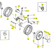 Support de roue avant gauche Iseki 2500-336-200-00