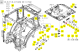 TABLEAU FRONTAL INTERRUPTEURS ISEKI 1817-658-003-00