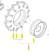 Roue Agraire Av Gauche 8-16 Iseki 1833-437-660-10