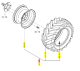 ROUE AV G INDUST R4 18X8.50-10 ISEKI 1845-437-410-10