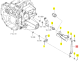 Biellette PTO Centrale Iseki 1836-271-450-10