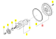 Volant d'inertie Iseki 6212-330-013-30