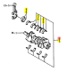 Jeu de 8 Demi-Coussinet Iseki 6211-540-001-00