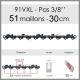 Chaîne de tronçonneuse OREGON 91VXL051E (3-8 - 1.3mm)