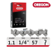 Chaîne Oregon Tronçonneuse Stihl MS161T  24AP057E 57 maillons