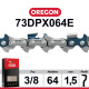 Chaîne de tronçonneuse 73DPX064E Oregon pour Echo, Jonsered, HUsqvarna...