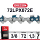 Chaîne tronçonneuse OREGON 72LPX072E  Husqvarna ...Pas 3-8 jauge 1.3mm