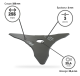 Lame 3 dents professionnelle adaptable – Ø 255 mm alésage 25,4 mm