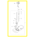 Réservoir essence Husqvarna 122C Occasion 577044801 avec bouchon 544889701