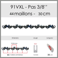 Chaîne de tronçonneuse Oregon 91VXL044E