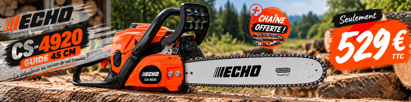 ECHO CS-4920 avec guide 45 cm : notre avis sur cette tronçonneuse polyvalente