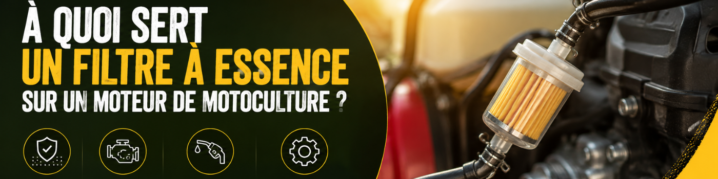 À quoi sert un filtre à essence sur un moteur de motoculture ?