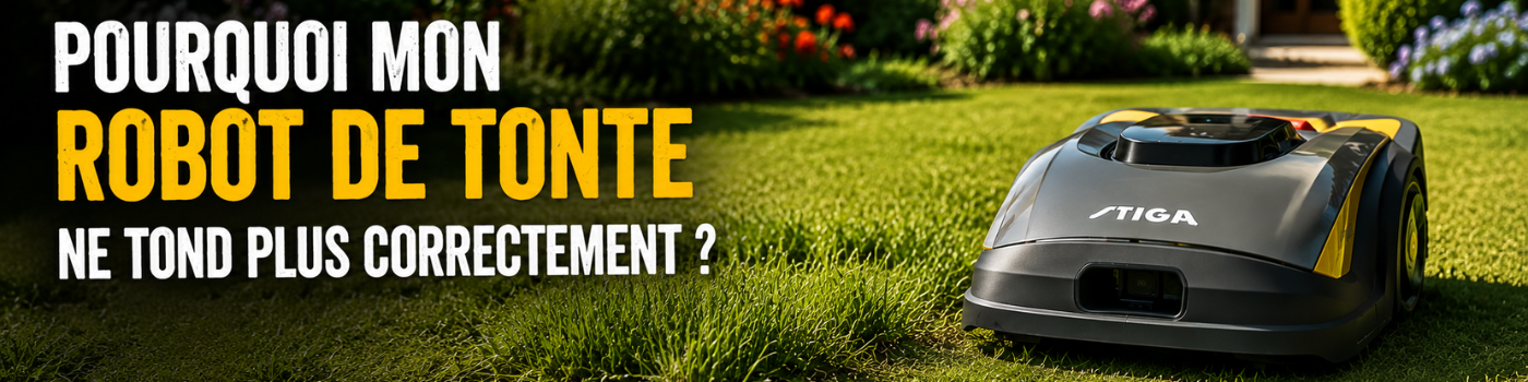 Pourquoi mon robot de tonte ne tond plus correctement ?