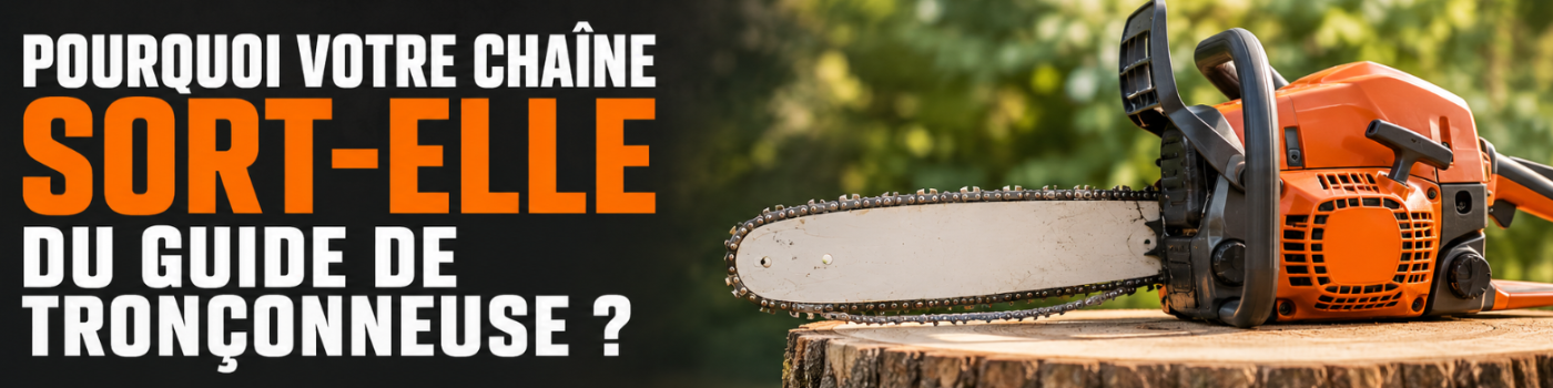 Pourquoi votre chaîne sort-elle du guide de tronçonneuse ?