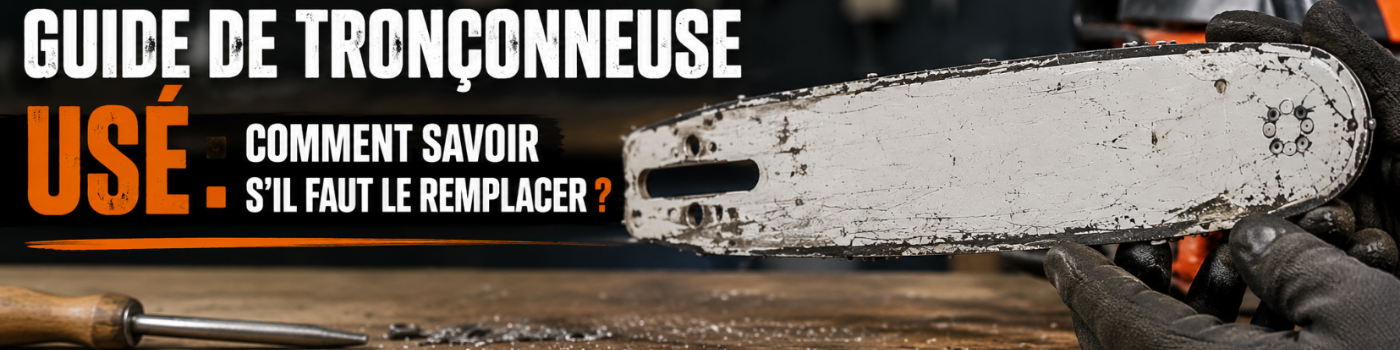 Guide de tronçonneuse usé : comment savoir s'il faut le remplacer ?