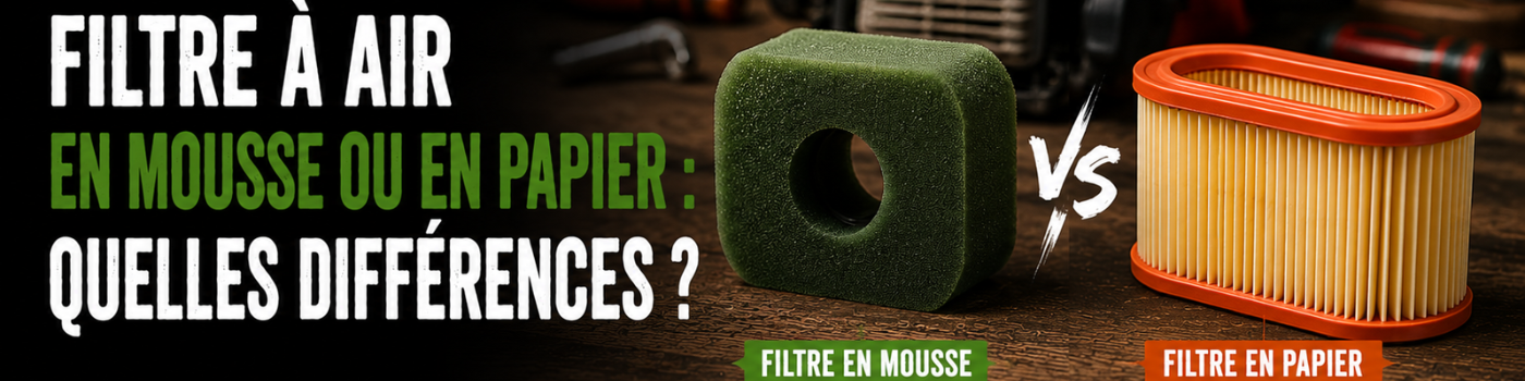 Filtre à air en mousse ou en papier : quelles différences ?