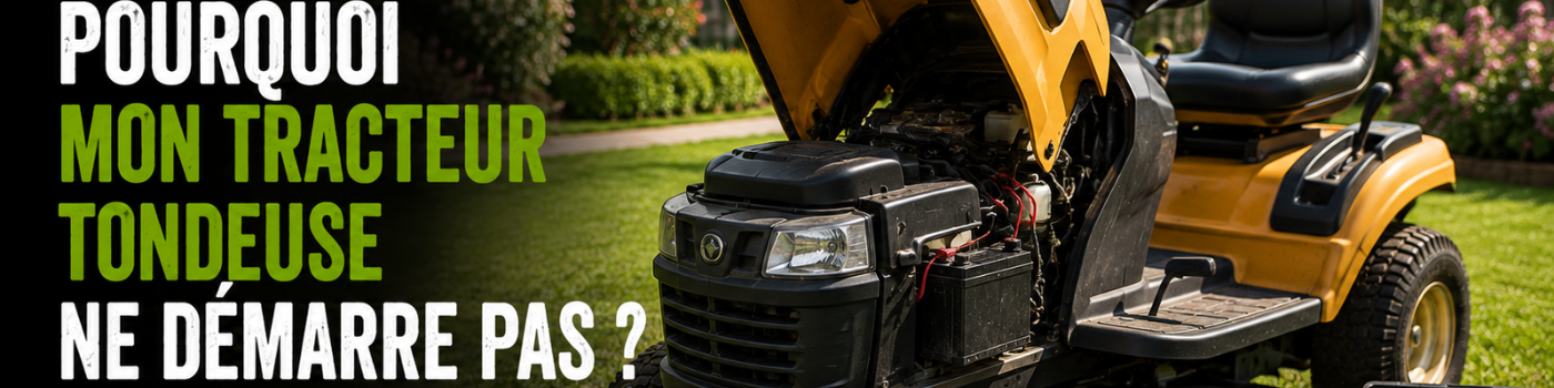 Pourquoi mon tracteur tondeuse ne démarre pas ?