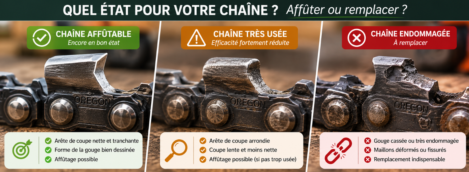 Quel &eacute;tat pour votre cha&icirc;ne ? 