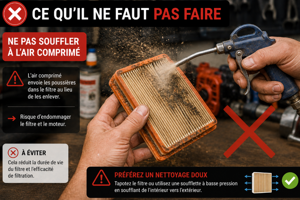Ce qu'il ne faut pas faire