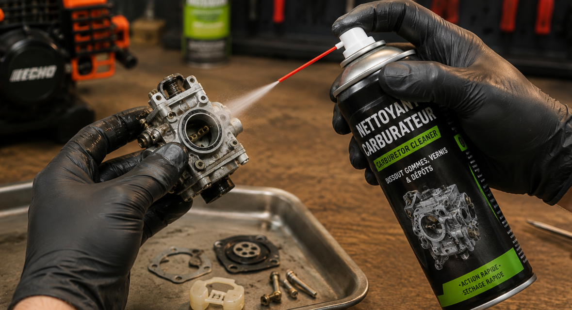 Nettoyage de carburateur &agrave; l&rsquo;atelier