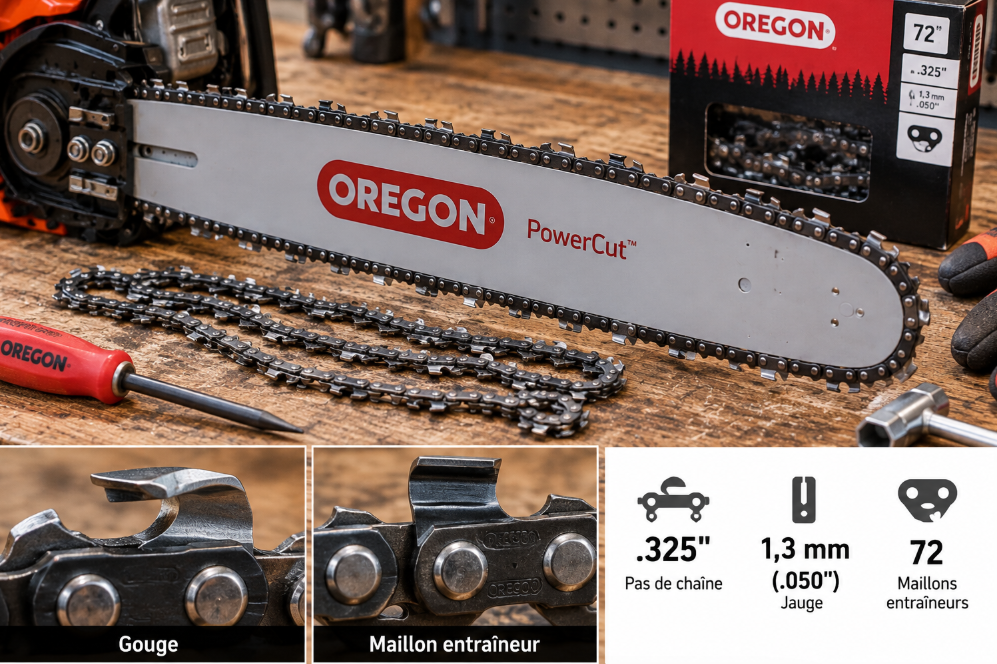 Cha&icirc;ne tron&ccedil;onneuse Oregon 95TXL072E