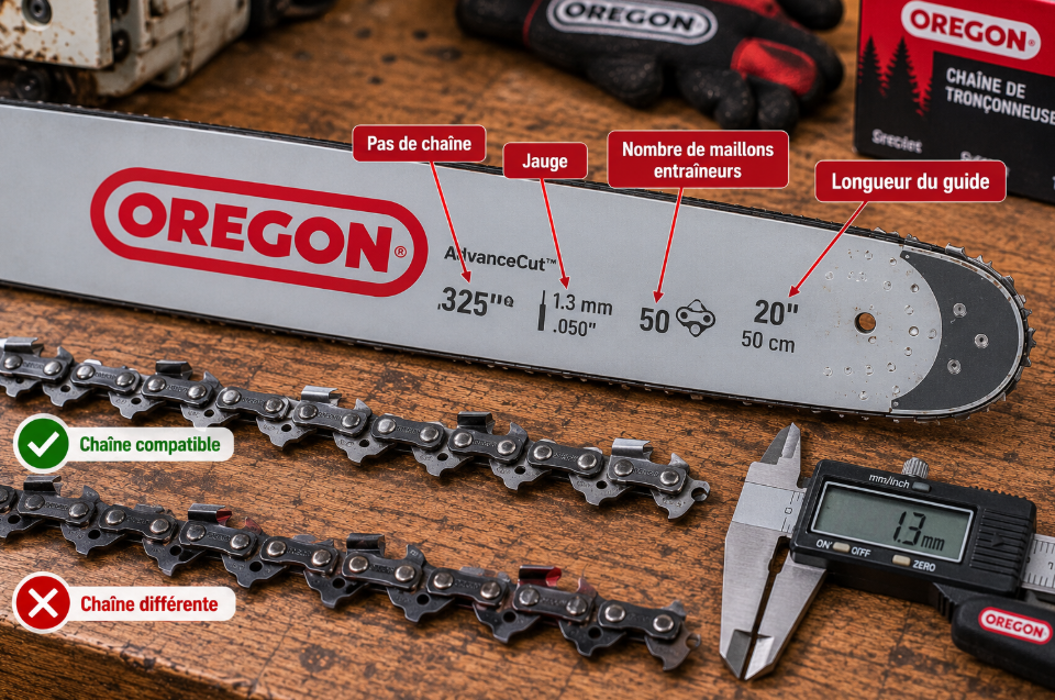 Guide Oregon et chaînes comparées