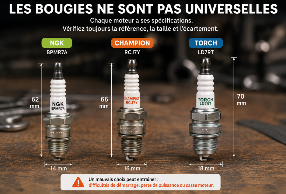 Différentes bougies