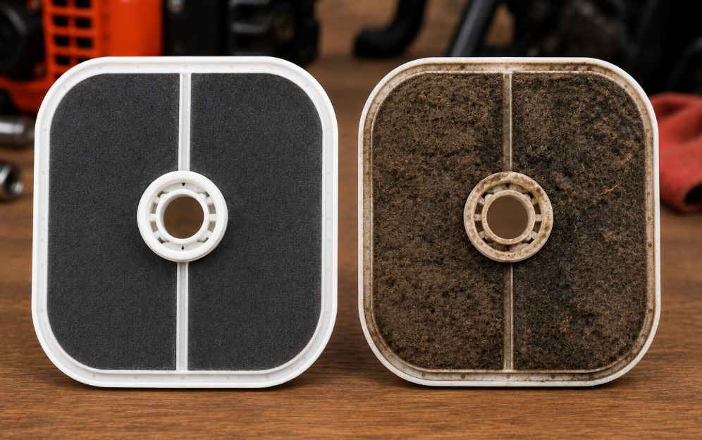 Filtre &agrave; air propre VS filtre &agrave; air encrass&eacute; 