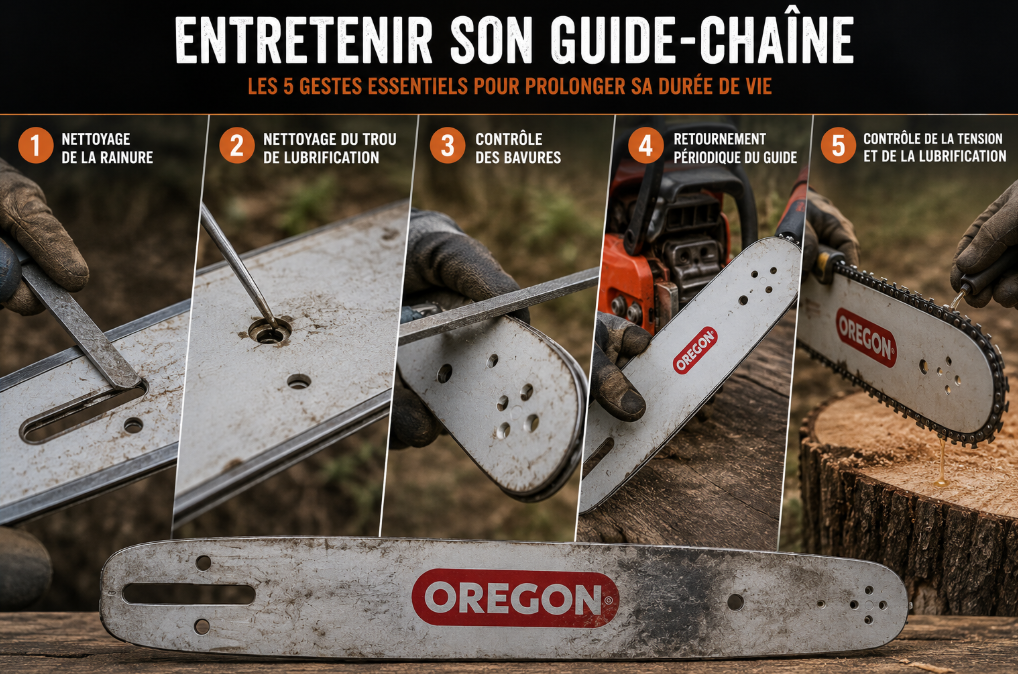 Entretenir son guide-cha&icirc;ne : 5 gestes essentiels
