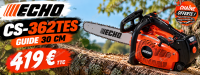 Promotion Elagueuse Cs 362 TES 30 cm + 2 chaînes offertes