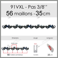 Chaîne de tronçonneuse OREGON 91VXL056E Alpina, Husqvarna, Parkside, Stiga
