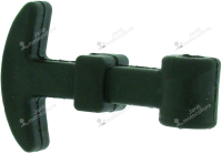 Attache capot adaptable en caoutchouc