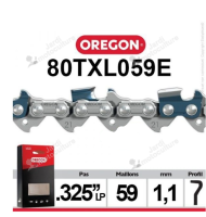 Chaîne de tronçonneuse Oregon pas 325" jauge 1.1 59 maillons 80TXL059E