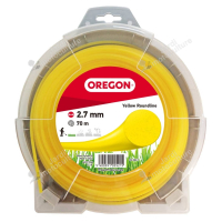 Fil Débroussailleuse Rond Nylon Jaune 2.7mm x 70m Oregon 69-382-Y - Coupe Précise et Durable