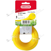Fil Débroussailleuse Rond Nylon Jaune Ø2.7mm-15m Oregon 69-380-Y - Coupe Précise et Durable